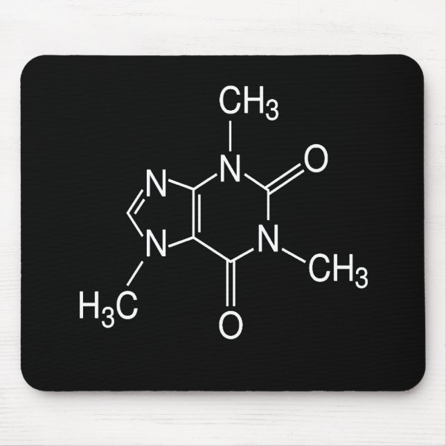 caffeine molecule mouse mat (Front)