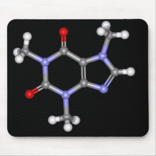 caffeine-molecule mouse mat