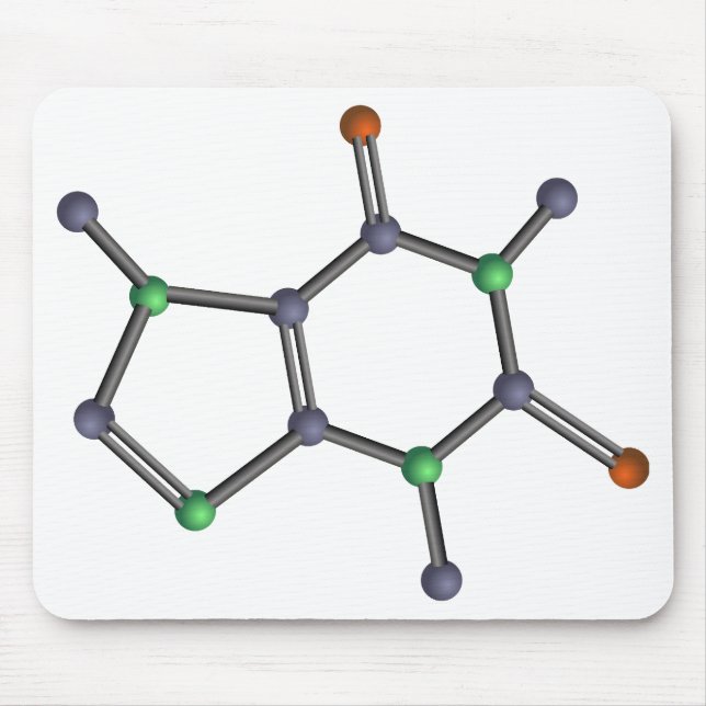 Caffeine molecule mouse mat (Front)