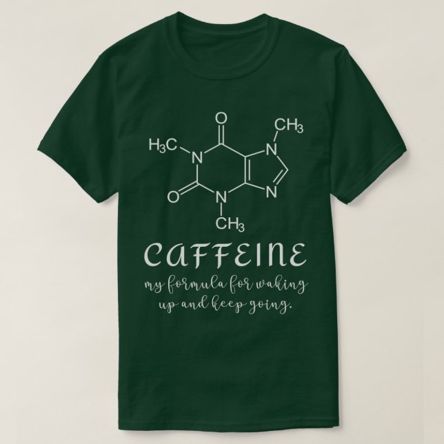 Caffeine Molecule Premium  T-Shirt (Design Front)