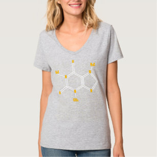Caffeine Molecule Science Themed Coffee Lover  T-Shirt