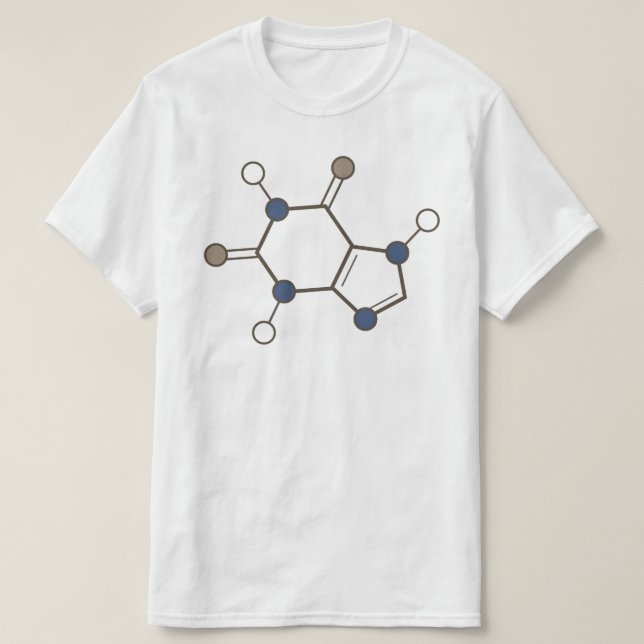 caffeine molecule T-Shirt (Design Front)