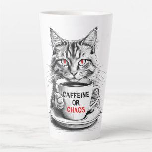 Caffeine Or Chaos Cat Coffee Lover Mug