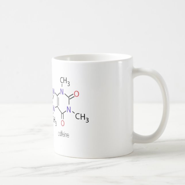 Caffeine Organic Molecule Mug (Right)