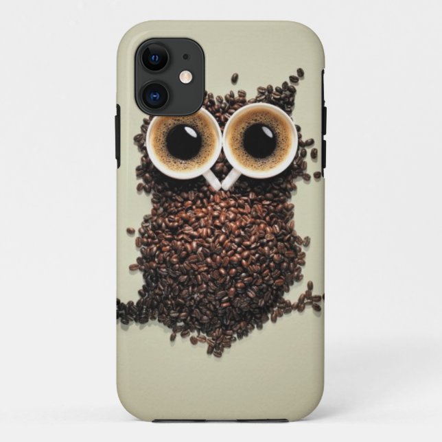 Caffeine Owl Case-Mate iPhone Case (Back)