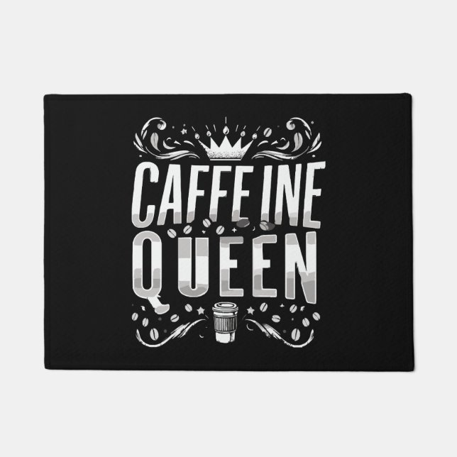 caffeine queen doormat (Front)