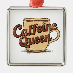 Caffeine Queen Metal Tree Decoration