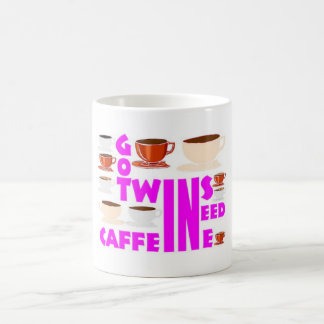 Caffeine twins for mother of double trouble coffee mug