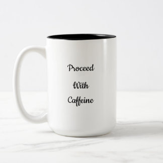 Caffeine Wanted Two-Tone Coffee Mug