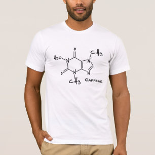 Caffiene molecule (chemical structure) T-Shirt