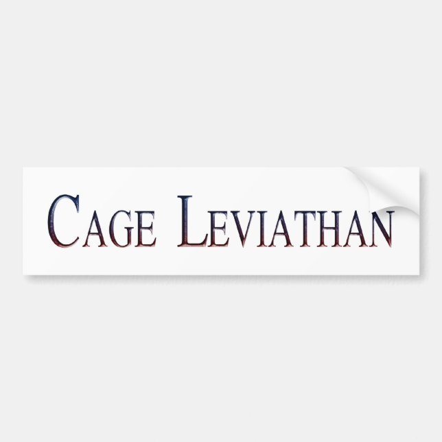 Cage Leviathan Bumper Sticker (Front)
