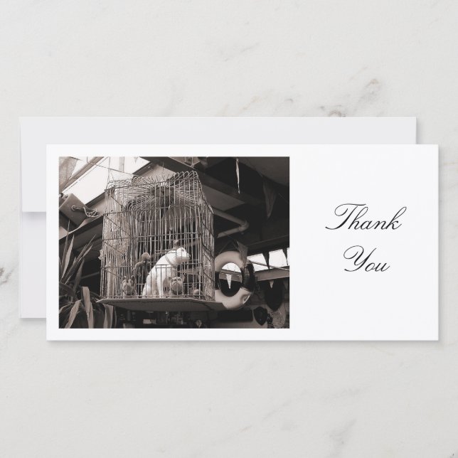 Caged Beasties - Thank You Card (Front)