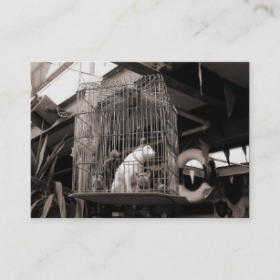 Caged Beasts, Mini Photo Business Card