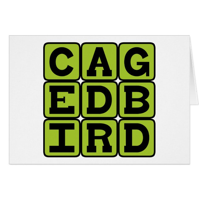 Caged Bird, Avian Pet (Front Horizontal)