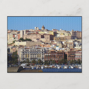 Cagliari, Sardinia, Italy (Canvas Effect) Postcard