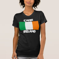 Cahir, Ireland with Irish flag