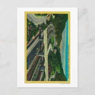 Cahuenga Freeway, Gateway to Hollywood Postcard