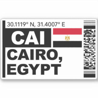 CAI Cairo Boarding Pass - Egypt Travel