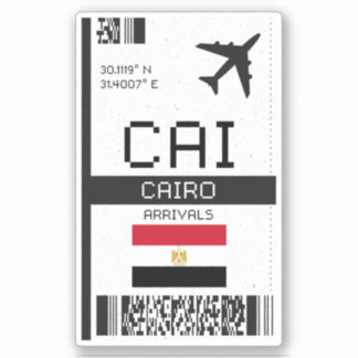 CAI Cairo Boarding Pass - Egypt Travel