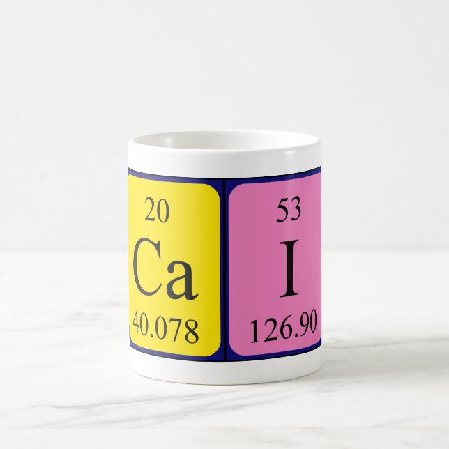 Cai periodic table name mug (Center)