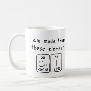 Cai periodic table name mug