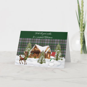 Caig Ancient  Scottish Tartan Christmas Holiday Card
