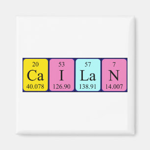 Cailan periodic table name magnet