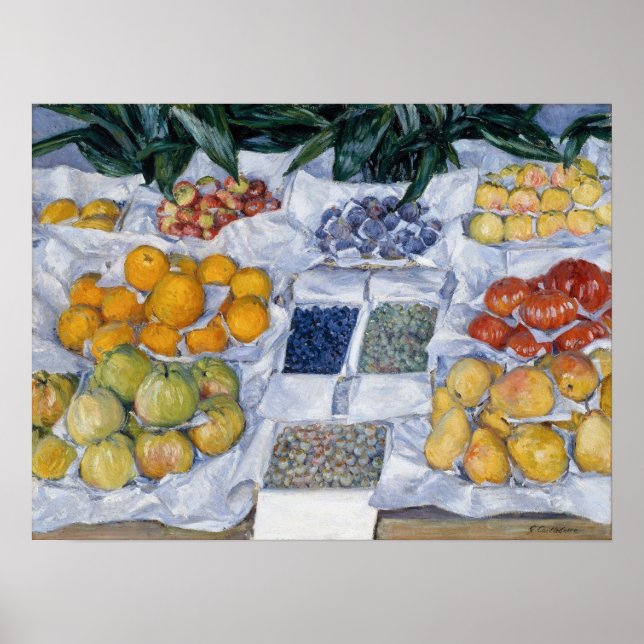 Caillebotte - Fruit Displayed On A Stand Poster (Front)