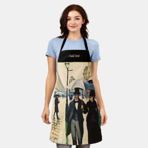Caillebotte - Paris on a Rainy Day Apron