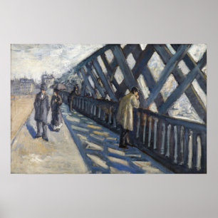 Caillebotte - Study For The Bridge Of Europe Poster