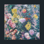 Caillebotte - White and Yellow Chrysanthemums Magnet<br><div class="desc">White and Yellow Chrysanthemums in the Garden at Petit Gennevilliers,  oil on canvas - Gustave Caillebotte,  1893</div>