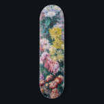 Caillebotte - White and Yellow Chrysanthemums Skateboard<br><div class="desc">White and Yellow Chrysanthemums in the Garden at Petit Gennevilliers,  oil on canvas - Gustave Caillebotte,  1893</div>