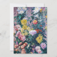 Caillebotte - White and Yellow Chrysanthemums