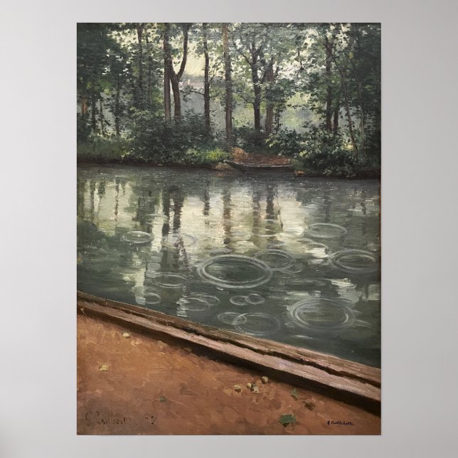 Caillebotte - Yerres Pluie Poster (Front)