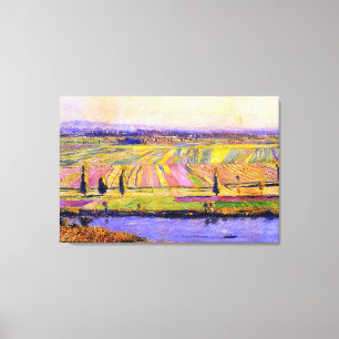 Caillebotte's La Plaine de Gennevilliers Canvas Print