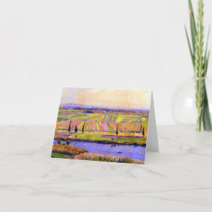 Caillebotte's La Plaine de Gennevilliers Note Card