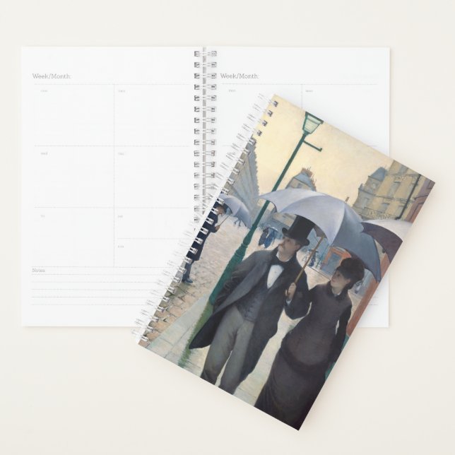 Caillebotte's Rue de Paris, temps de pluie Planner (Display)