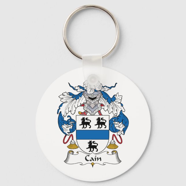 Cain Family Crest Key Ring (Front)