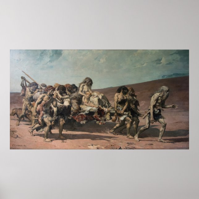 Cain Flying Before Jehovah's Curse Poster (Front)