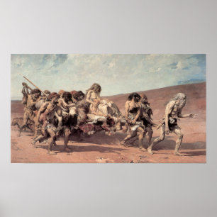 Cain Flying Before Jehovah's Curse Poster