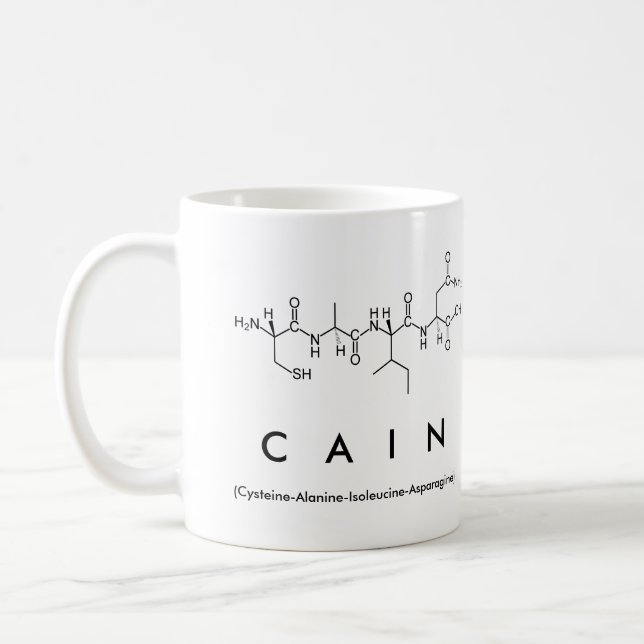 Cain peptide name mug (Left)