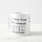 Cain periodic table name mug (Front Left)