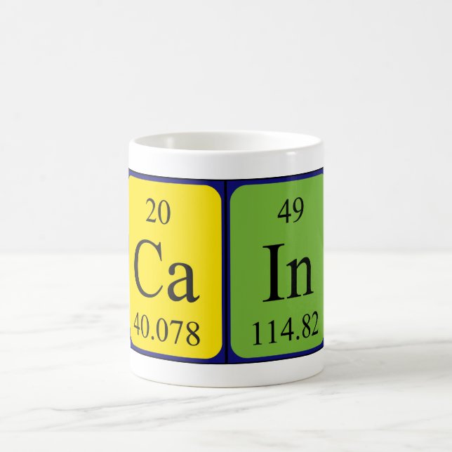 Cain periodic table name mug (Center)