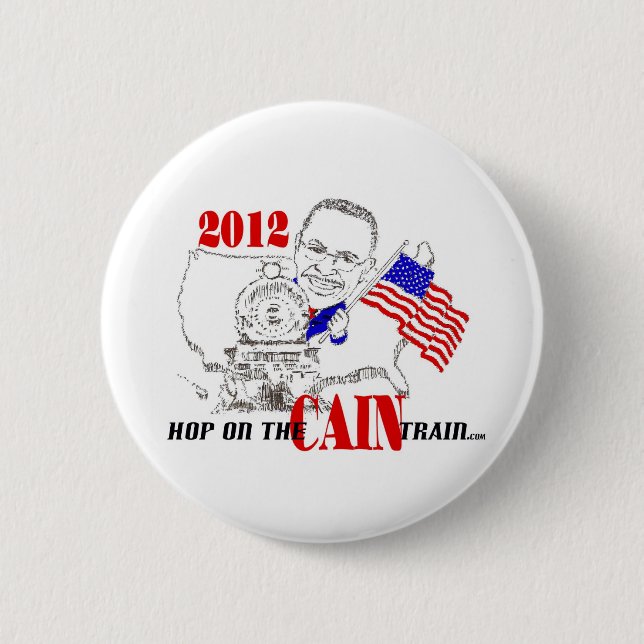 CAIN TRAIN 6 CM ROUND BADGE (Front)