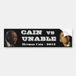 CAIN vs UNABLE Bumper Sticker