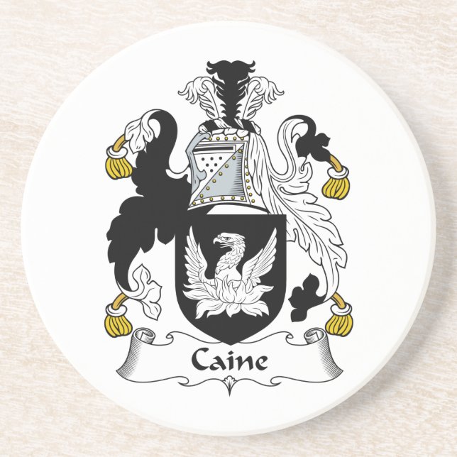 Caine Family Crest Coaster (Front)