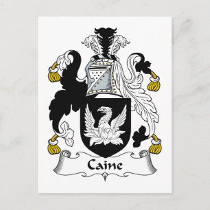 Caine Family Crest Postcard