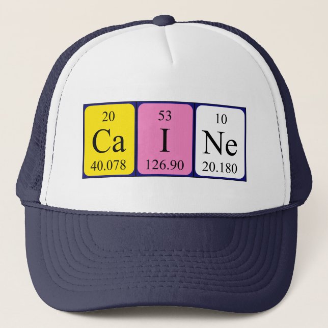 Caine periodic table name hat (Front)