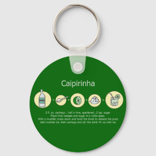 caipirinha, brazilian drink key ring