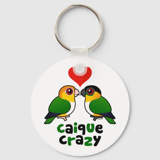 Caique Crazy Key Ring (Front)